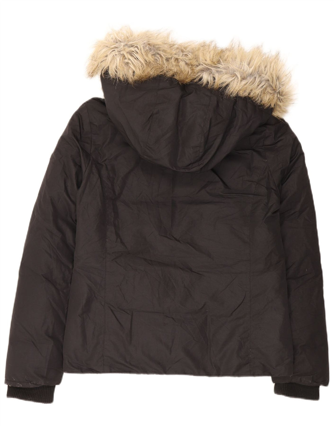 Tommy Hilfiger Dame Hætte Polstret Jakke UK 16 Stor Sort Polyester