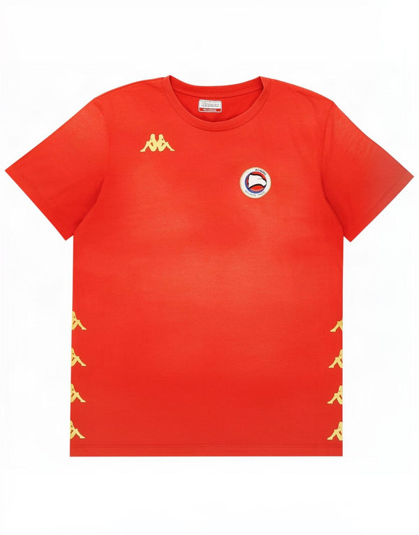 Kappa Mens Graphic T-Shirt Top 2XL Red Cotton