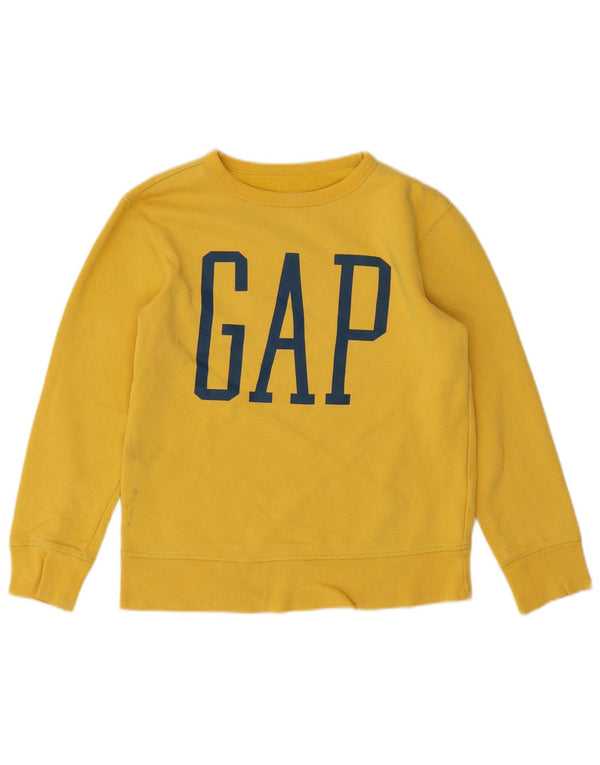 Gap Boys Grafisk Sweatshirt Jumper 11-12 år XL Gul bomuld