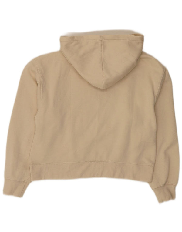 Zara Girls Crop Hoodie Jumper 13-14 år Beige Polyester