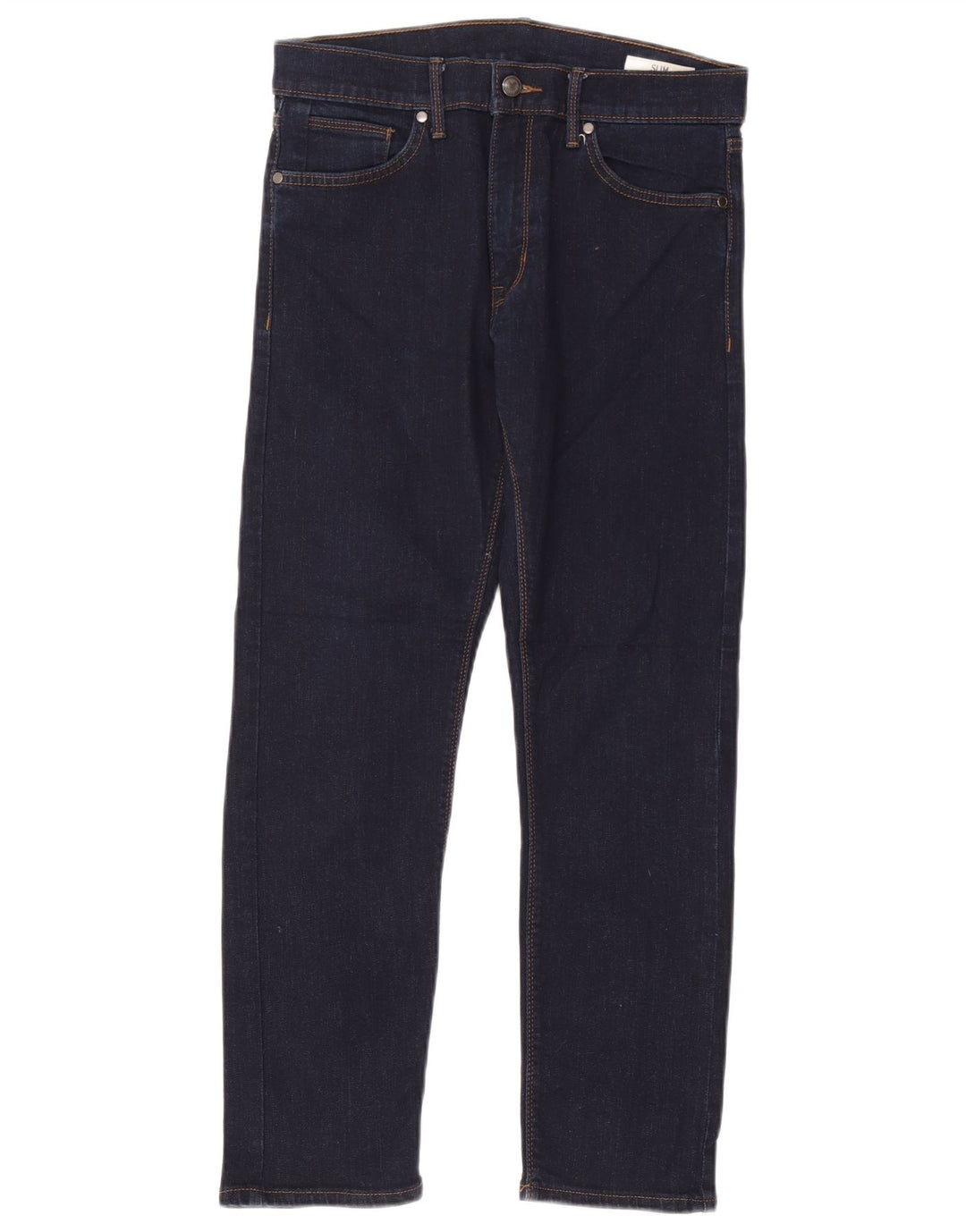 Marks & Spencer Herre Slim Jeans W30 L29 Marineblå Bomuld