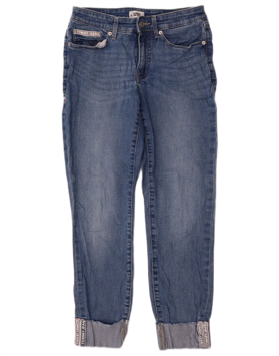 Tommy Hilfiger Dame-tilspidsede jeans US 4 Small W27 L26 Blue Cotton