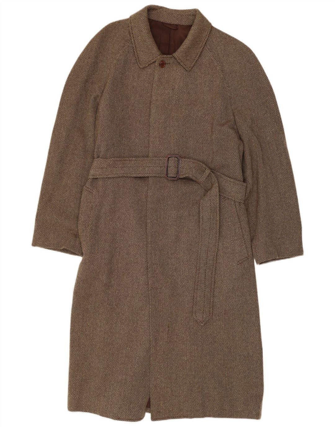 Flying Cross Herre Overfrakke IT 48 Medium Brown Sildebens Cashmere