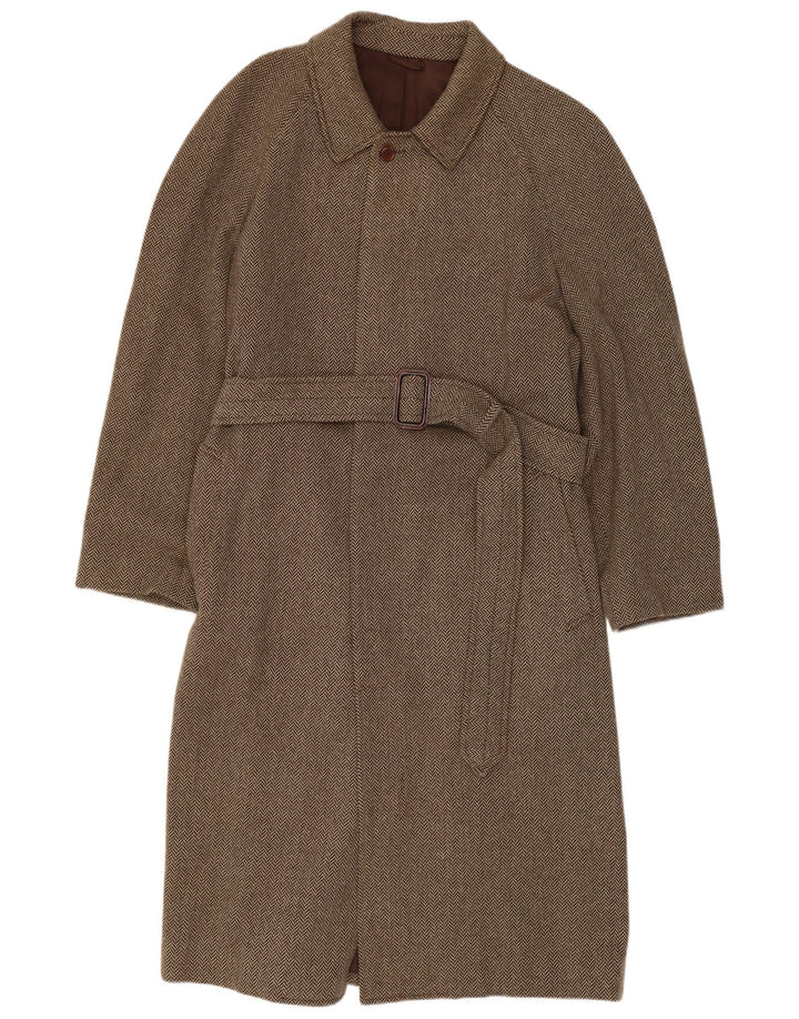 Flying Cross Herre Overfrakke IT 48 Medium Brown Sildebens Cashmere