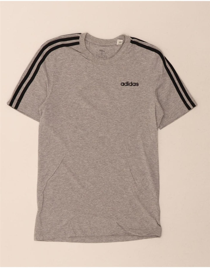 ADIDAS Mens T-Shirt Top Small Grey Cotton Vintage Adidas and Second-Hand Adidas from Messina Hembry 