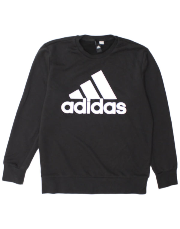 Adidas grafisk sweatshirt til mænd, stor sort