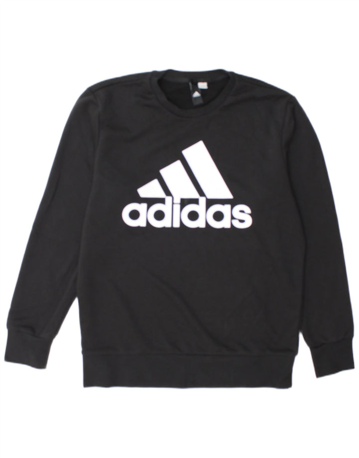 Adidas grafisk sweatshirt til mænd, stor sort