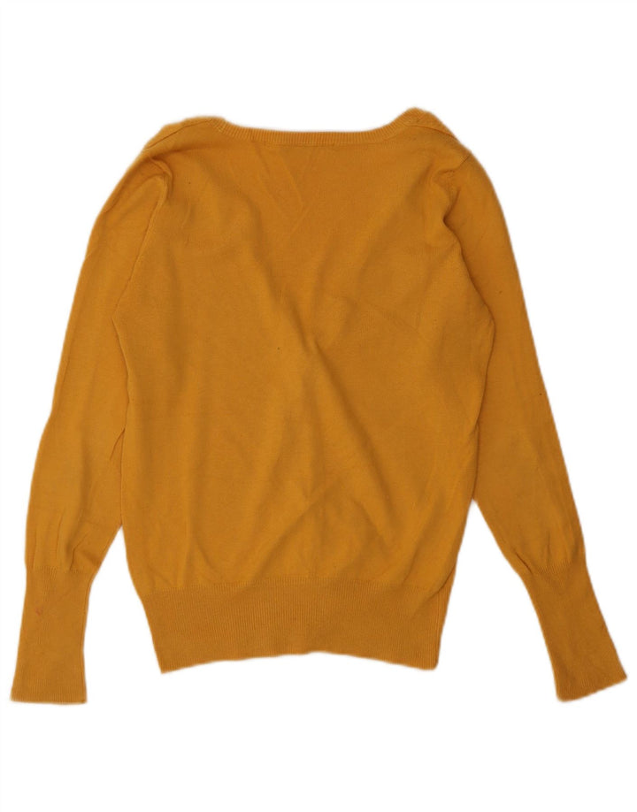 Zara Dame Cardigan Sweater UK 10 Lille Gul