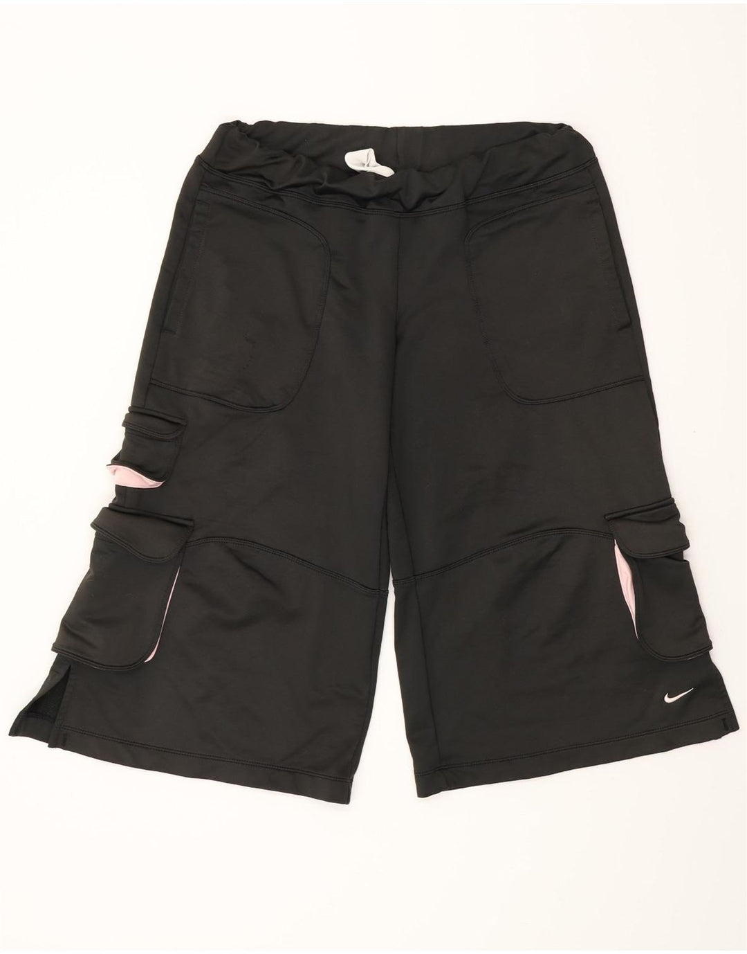 NIKE Bermuda sportsshorts til kvinder US 4/6 Small Black Polyester