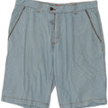Sundek Herre Chino Shorts W33 Stor Blå Ternet Bomuld