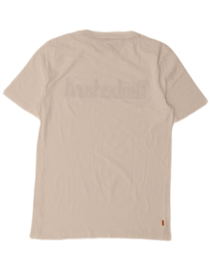 Timberland Herre Regular Fit grafisk T-shirt top lille hvid bomuld