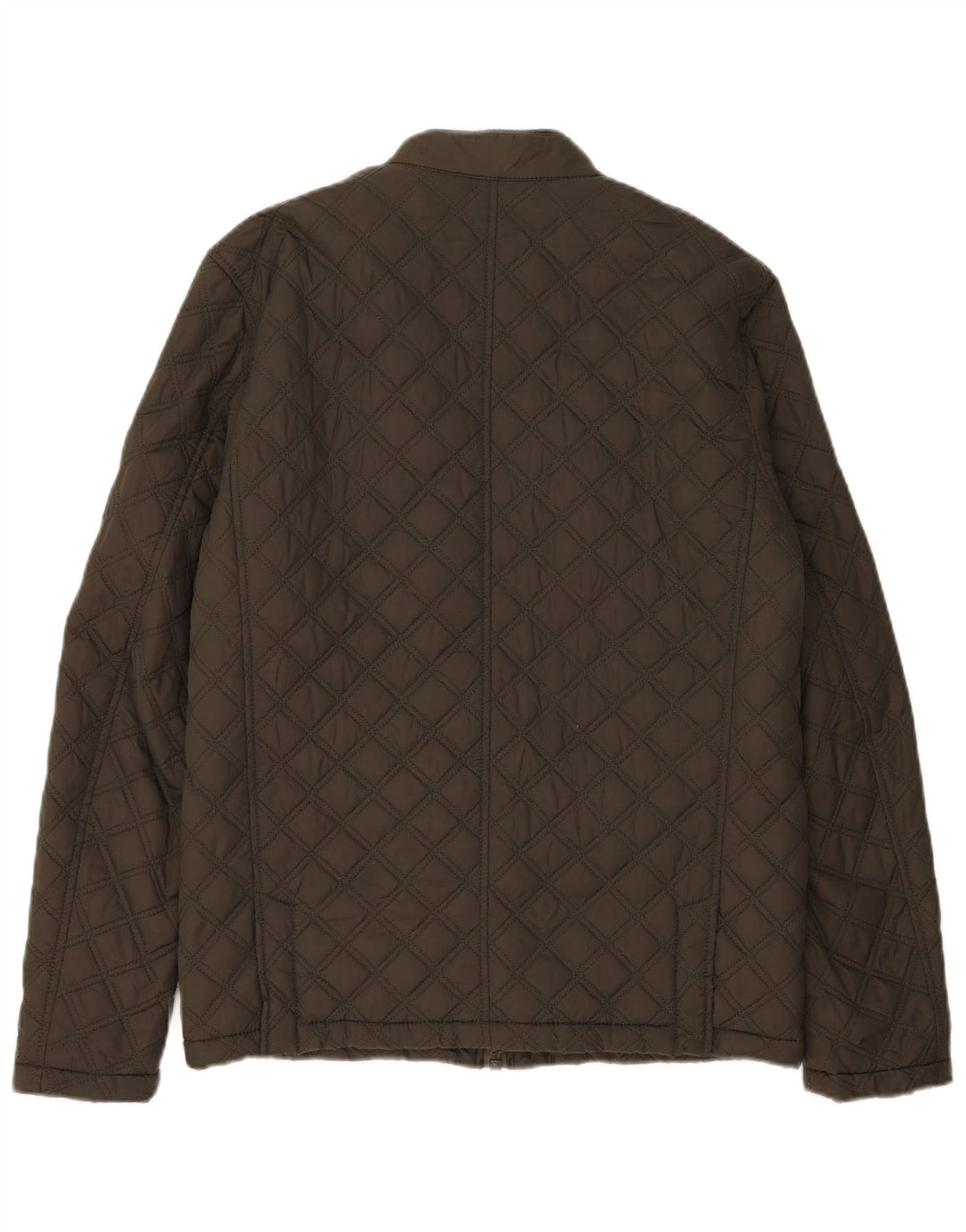 Superdry Herre quiltet jakke UK 38 Medium Khaki Polyester