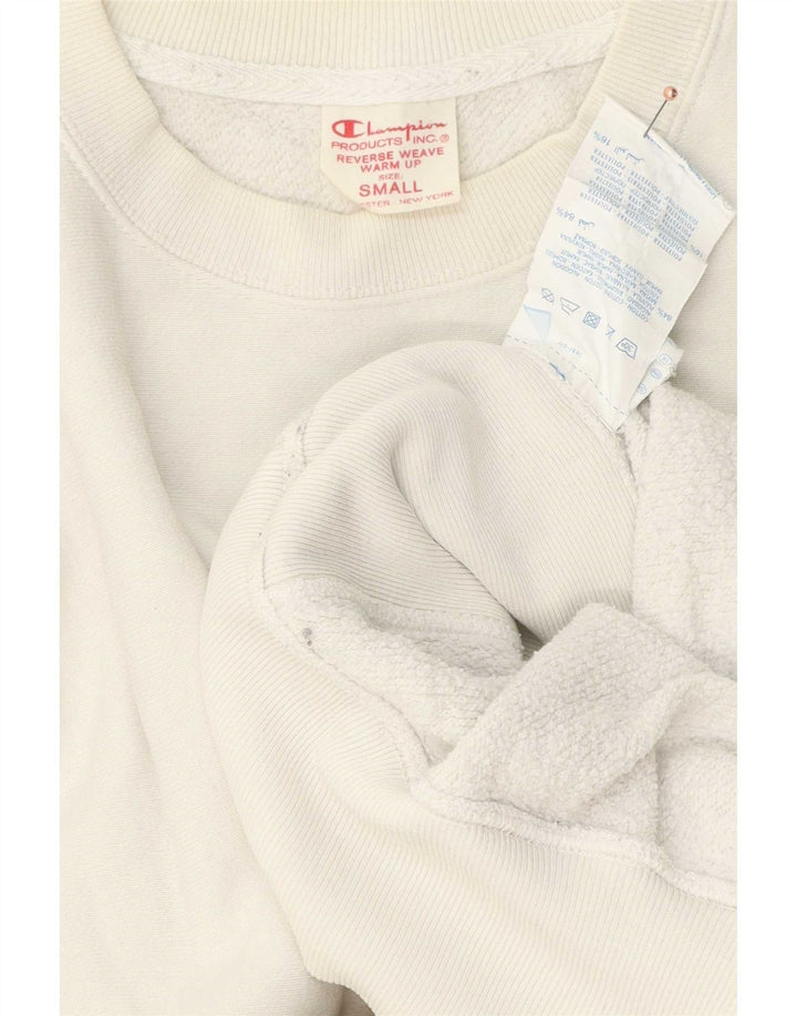 Champion Herre Reverse Weave Sweatshirt Jumper lille hvid bomuld