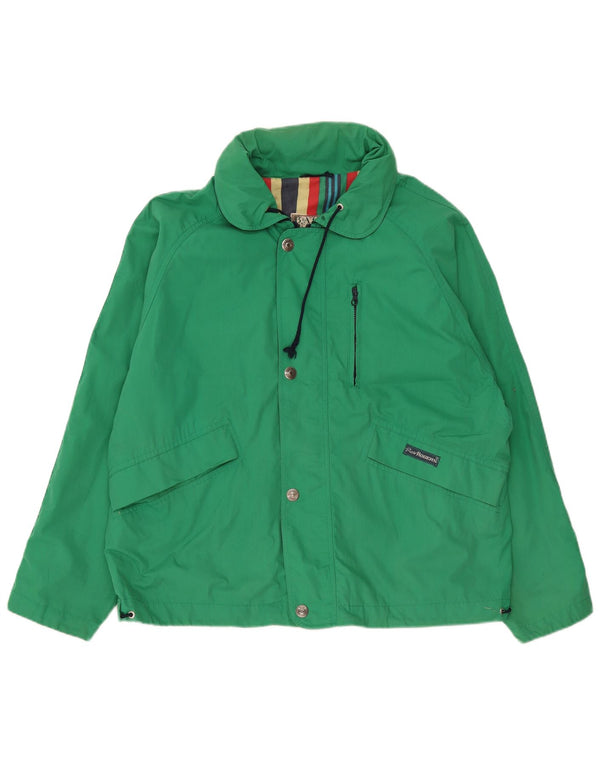 Roy Rogers Herre Windbreaker Jacket UK 40 Large Green Colourblock Bomuld