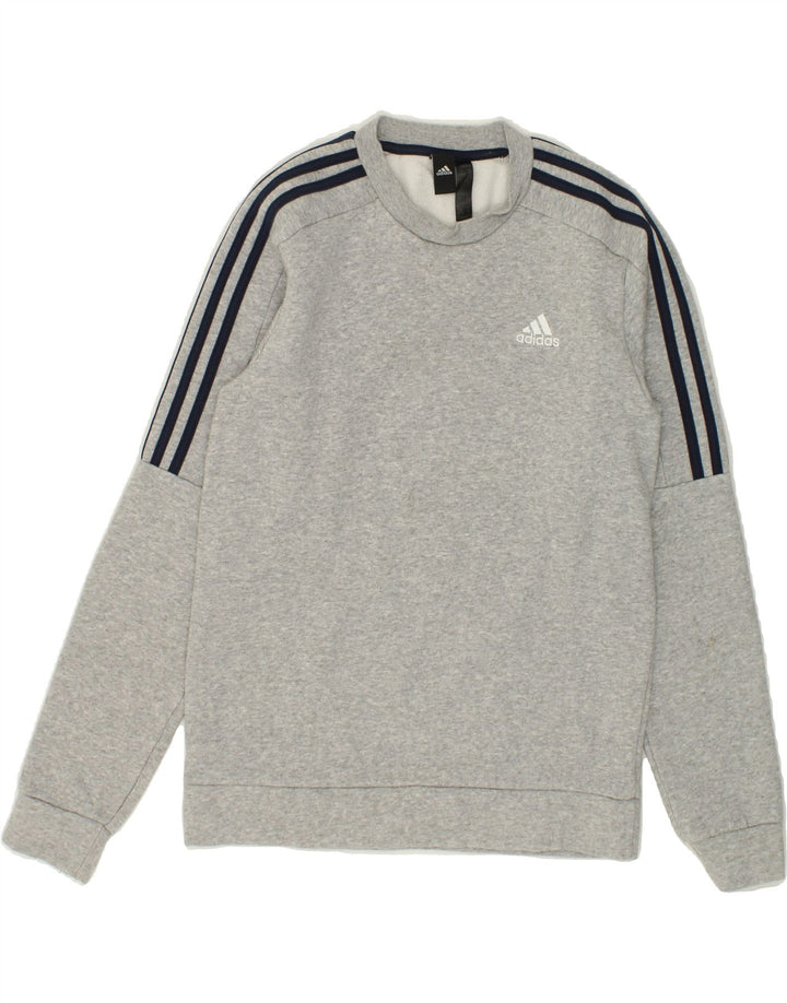 ADIDAS Mens Sweatshirt Jumper XS Grey Cotton Vintage Adidas and Second-Hand Adidas from Messina Hembry 