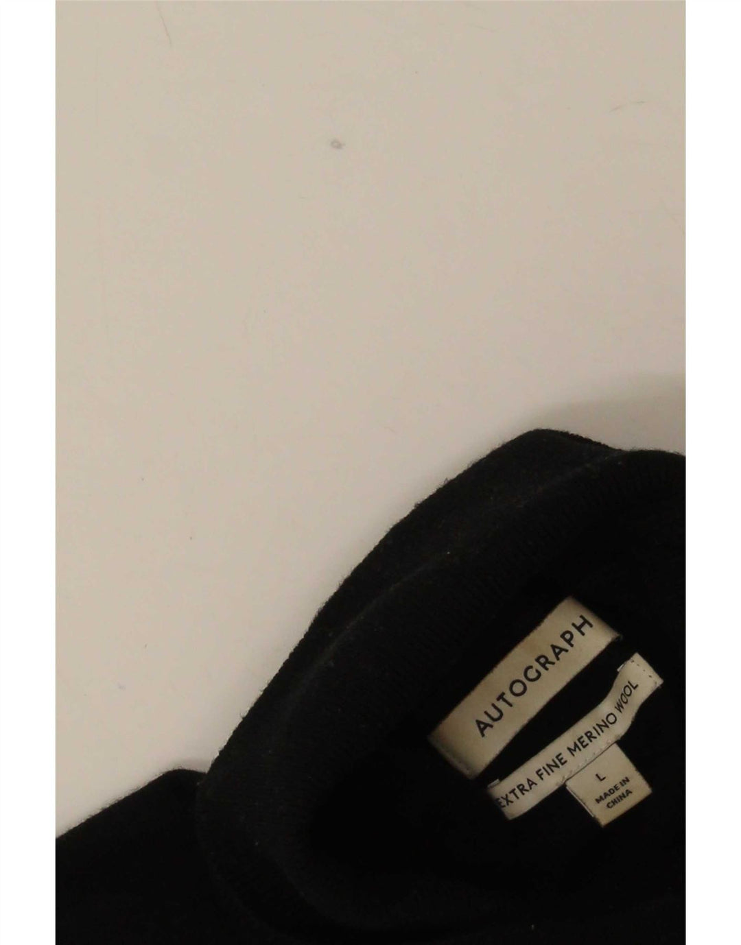 Marks & Spencer Herre Autograph Roll Neck Jumper Sweater Large Sort