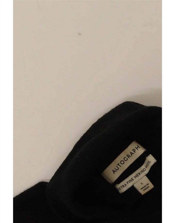 Marks & Spencer Herre Autograph Roll Neck Jumper Sweater Large Sort