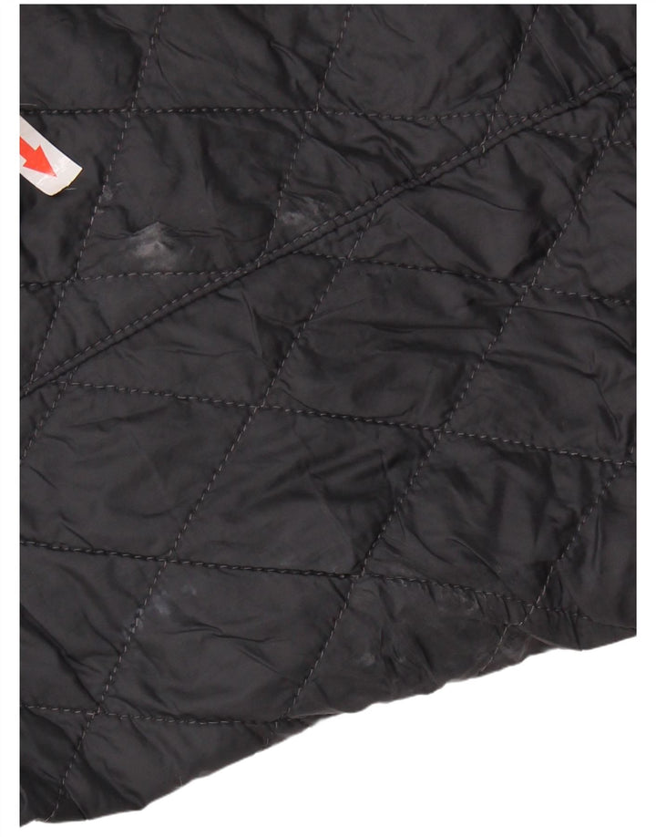 BARBOUR Quiltet jakke til kvinder UK 16 Large Navy Blue