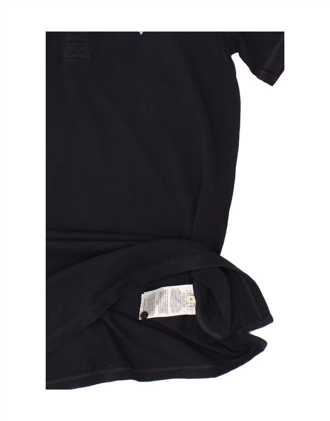 GUESS Mens Polo Shirt Medium Navy Blue Cotton Vintage Guess and Second-Hand Guess from Messina Hembry 