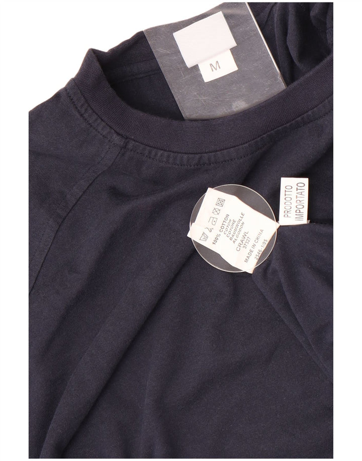 Arena Herre grafisk T-shirt Top Medium Marineblå Bomuld