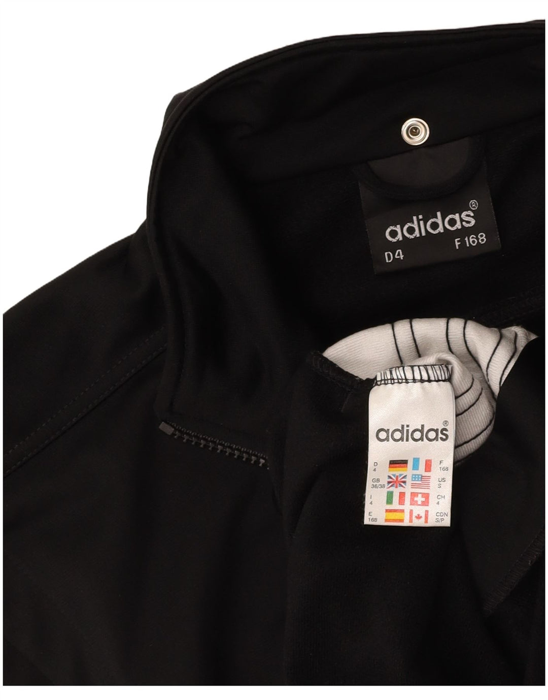ADIDAS Herre Ærmeløs grafisk træningsdragt topjakke UK 36/38 Small Black