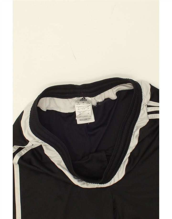 ADIDAS Boys Climalite Sport Shorts 13-14 Years Black Polyester Vintage Adidas and Second-Hand Adidas from Messina Hembry 