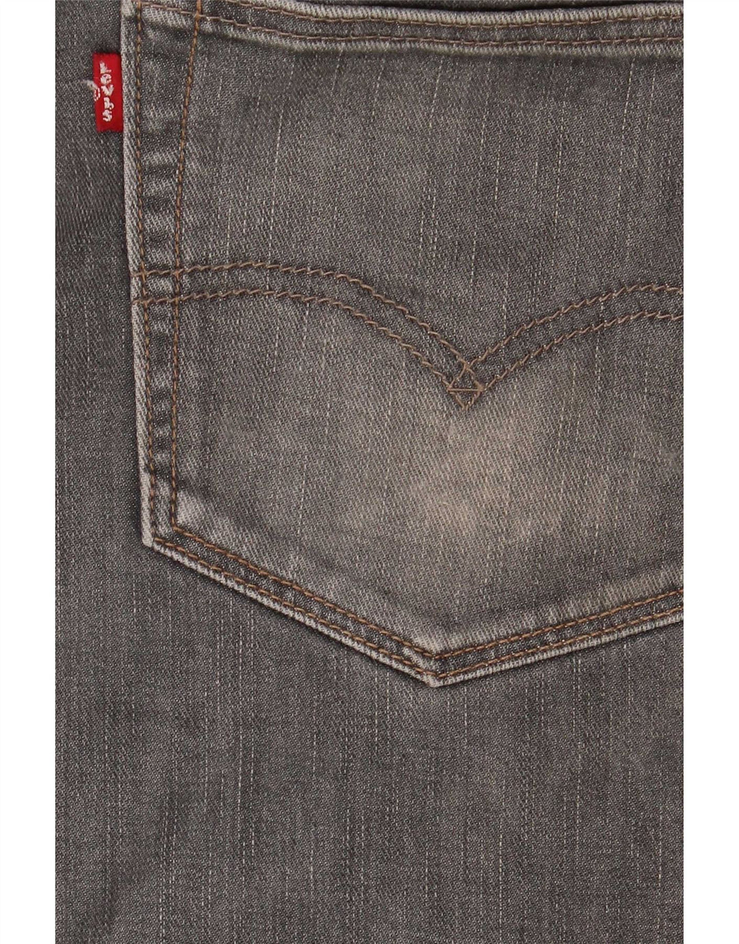 Levi's Herre 504 Straight Jeans W36 L34 Grå Bomuld
