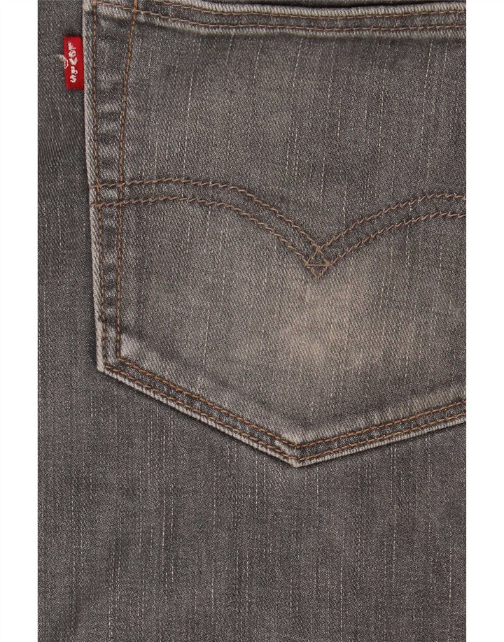 Levi's Herre 504 Straight Jeans W36 L34 Grå Bomuld