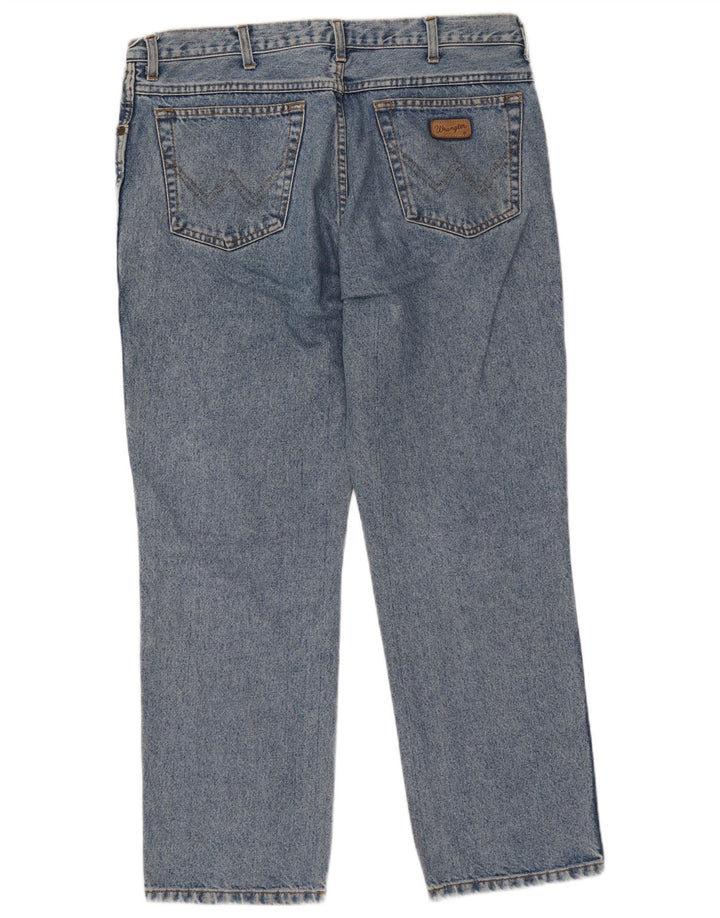 Wrangler Herre Texas Straight Jeans W36 L30 Blå Bomuld
