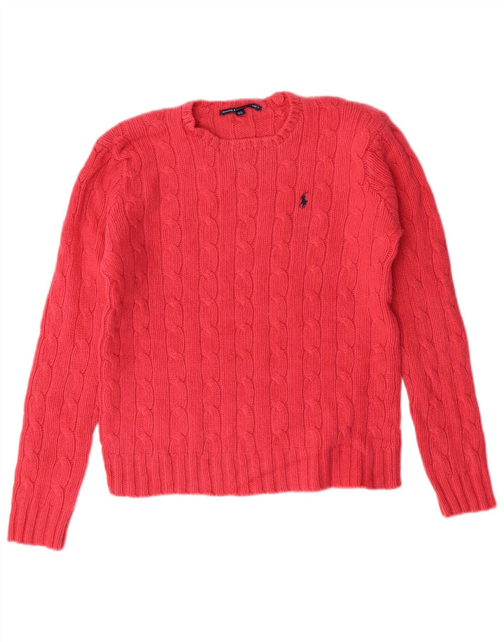 RALPH LAUREN Pige sweater med rund hals 9-10 år Pink