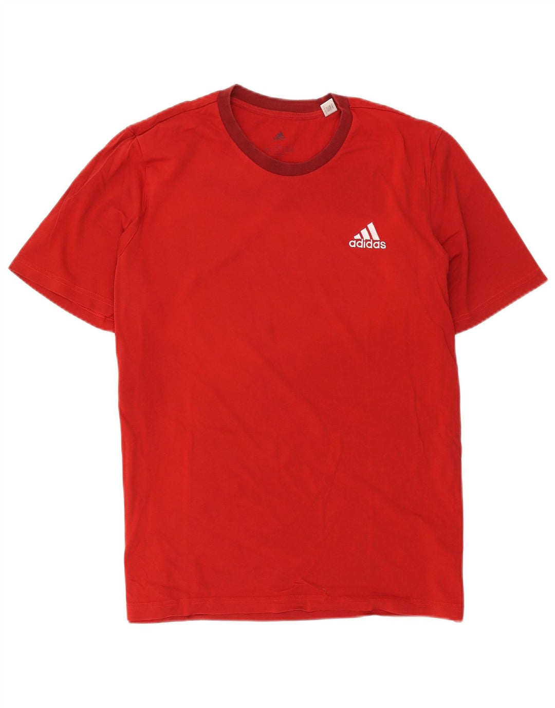 Adidas Herre T-shirt Top Large Rød Bomuld