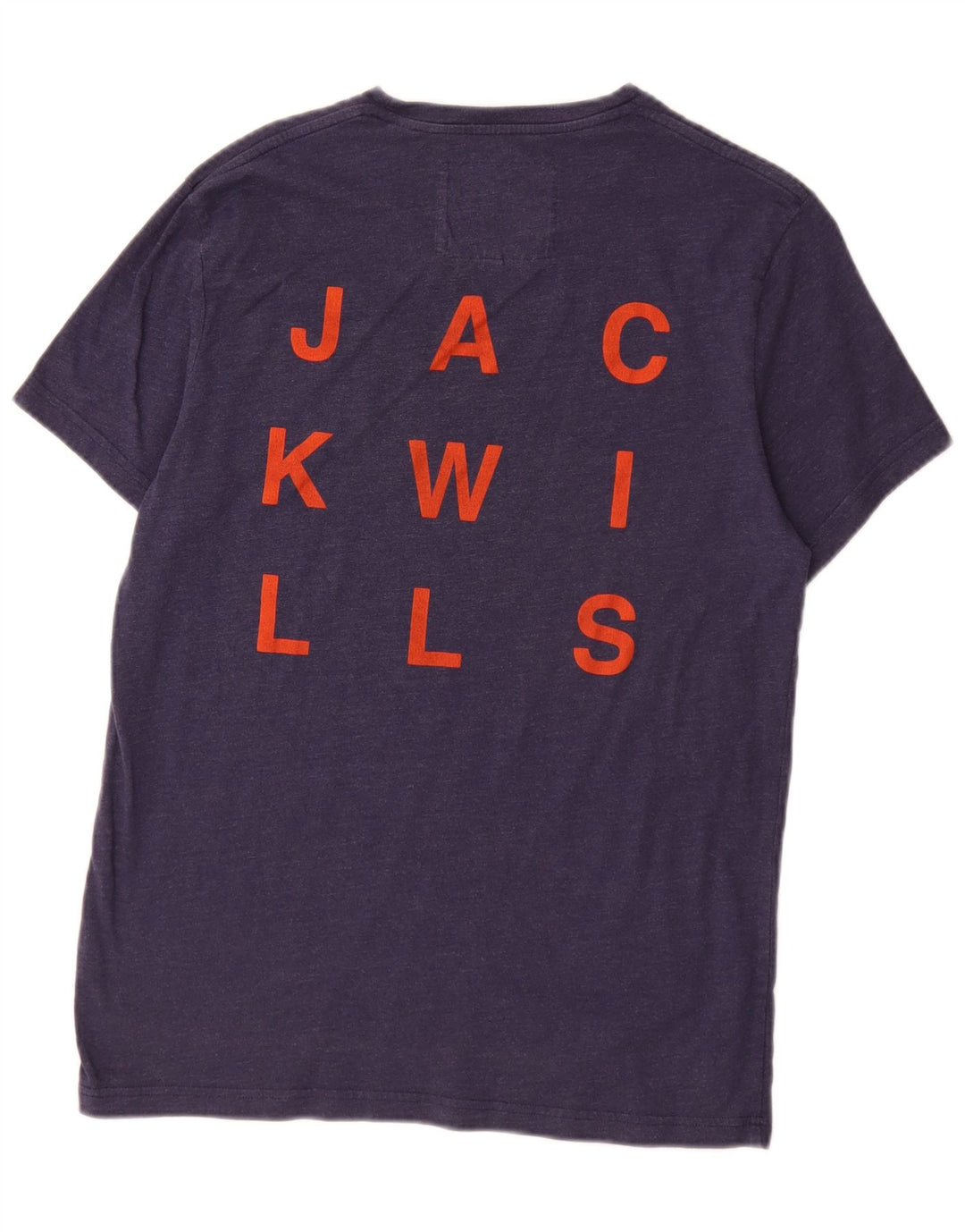 Jack Wills Herre grafisk T-shirt Top Lille marineblå bomuld