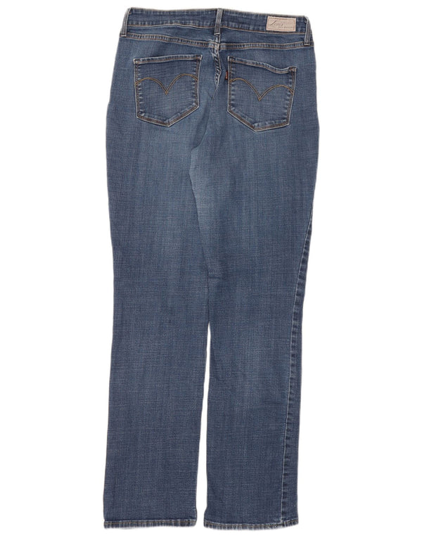 Levi's Womens Bold Curve Mid Rise Straight Jeans US 10 Large W30 L30 Blue