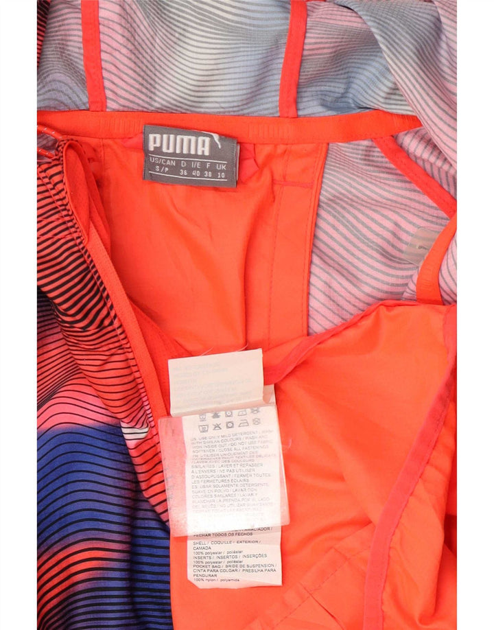 Puma Dame Hættetrøje Topjakke UK 10 Small Multicolored Geometric
