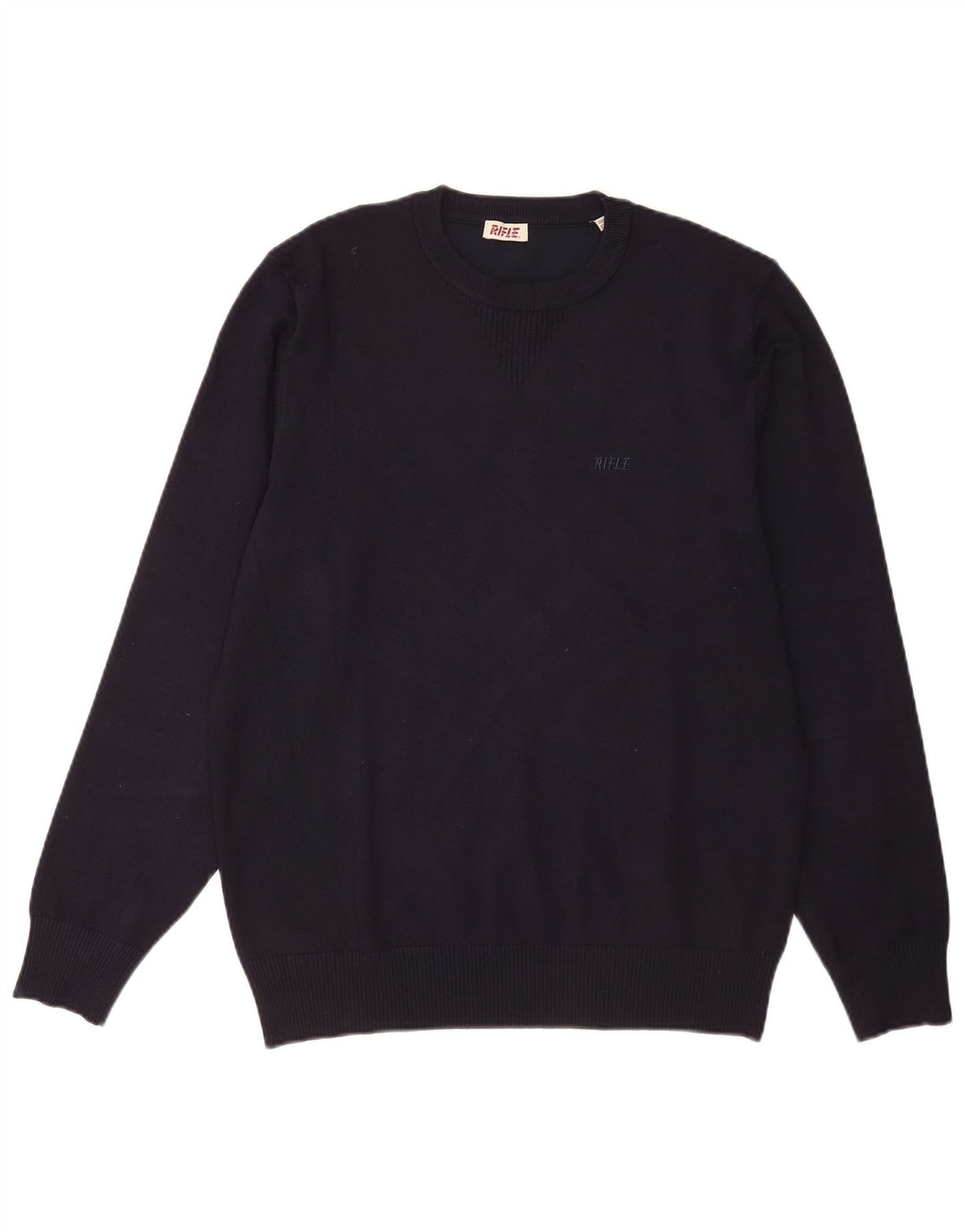 Rifle Herre Crew Neck Jumper Sweater 2XL Navy Blue Viscose