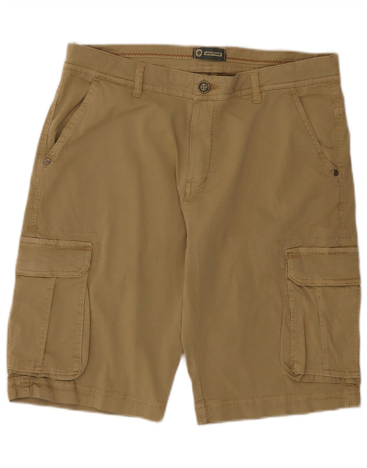 Vintage Herre Cargo Shorts IT 48 Medium W34 Beige Bomuld