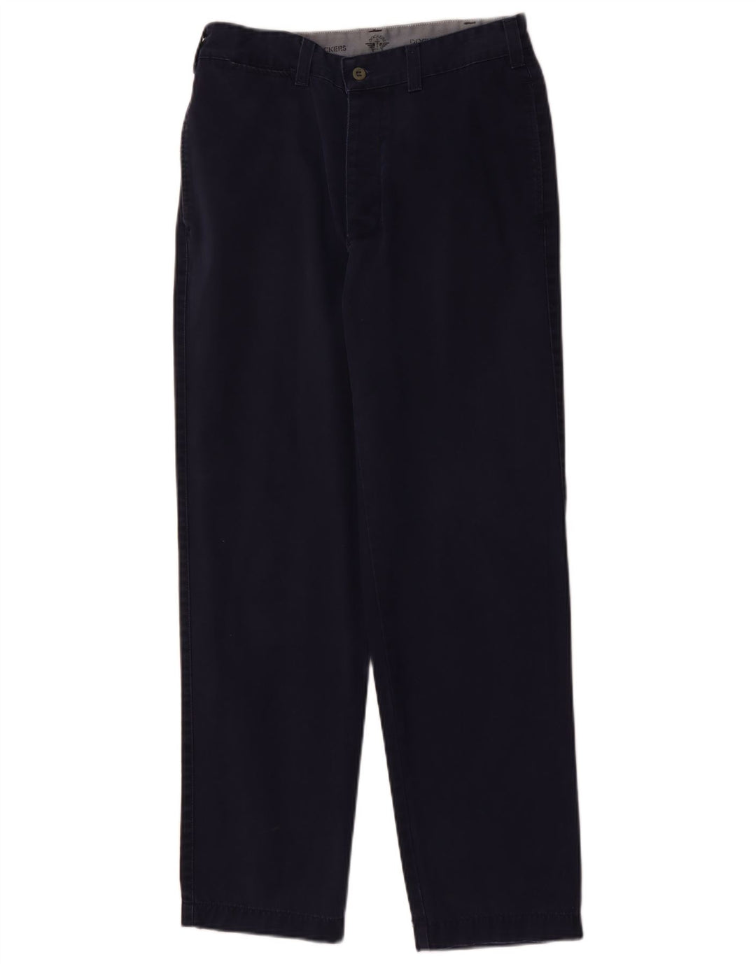 DOCKERS Straight Chino-bukser til mænd W31 L32 Marineblå bomuld