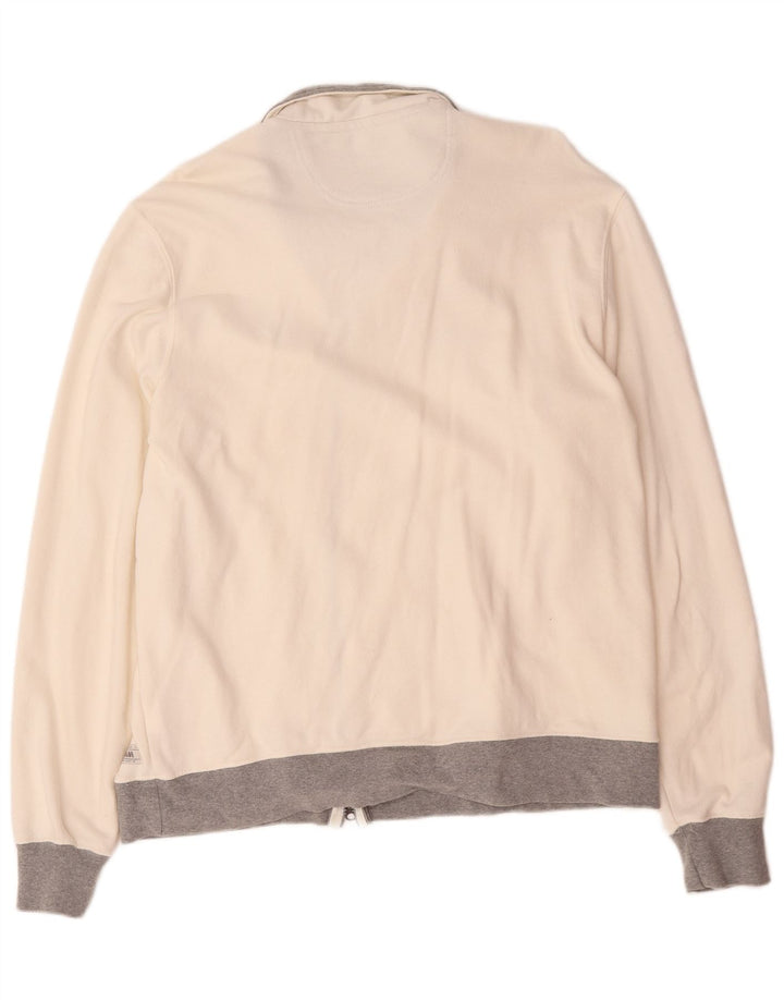 Slam Herre grafisk træningsdragt Topjakke 2XL Hvid Colourblock Bomuld