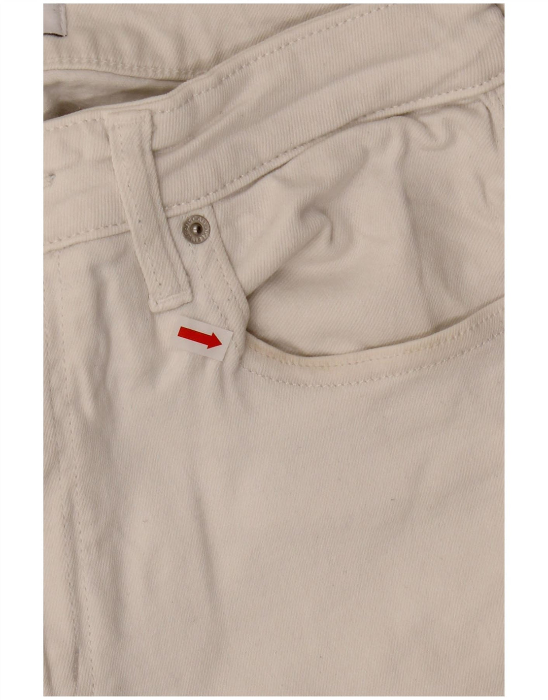 CALVIN KLEIN Kvinder Cropped Jeans W30 L24 Hvid Bomuld