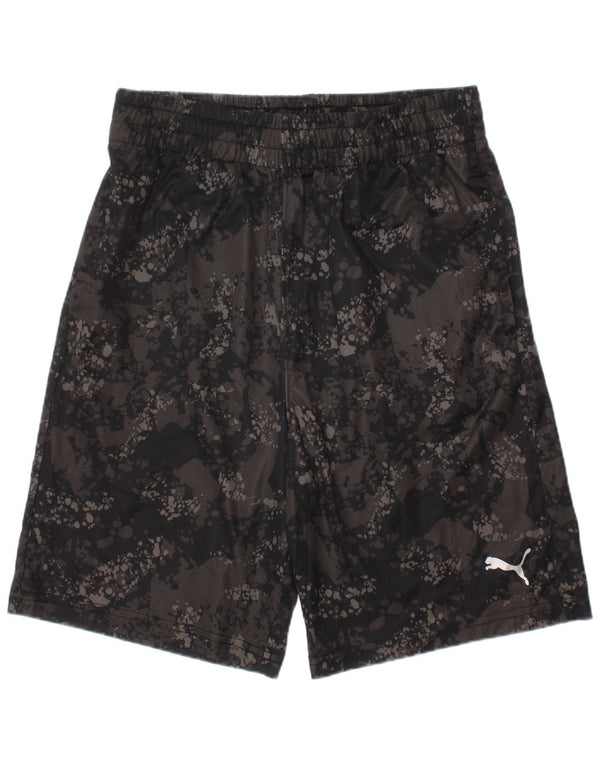 Puma Boys Sports Shorts 10-11 år Medium Grey Camouflage Polyester