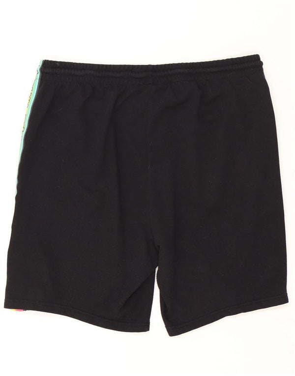 Kappa Herre grafiske sportsshorts 3XL Sort Colourblock Bomuld