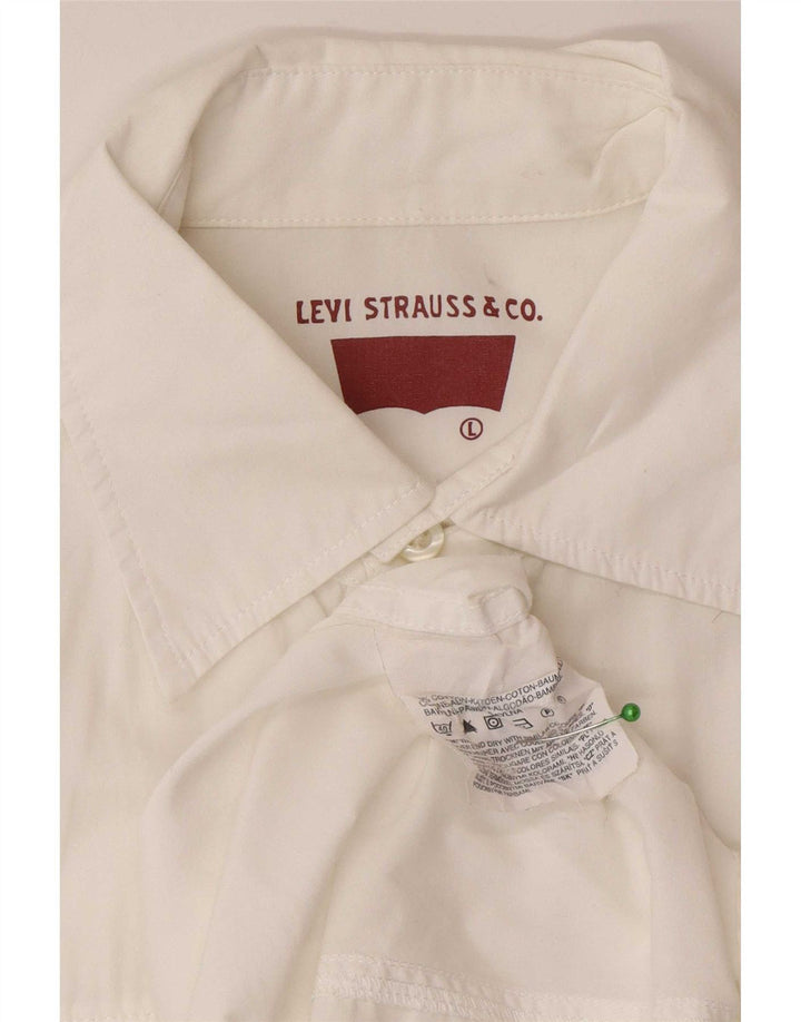 Levi's Kortærmet Herreskjorte Stor hvid Bomuld