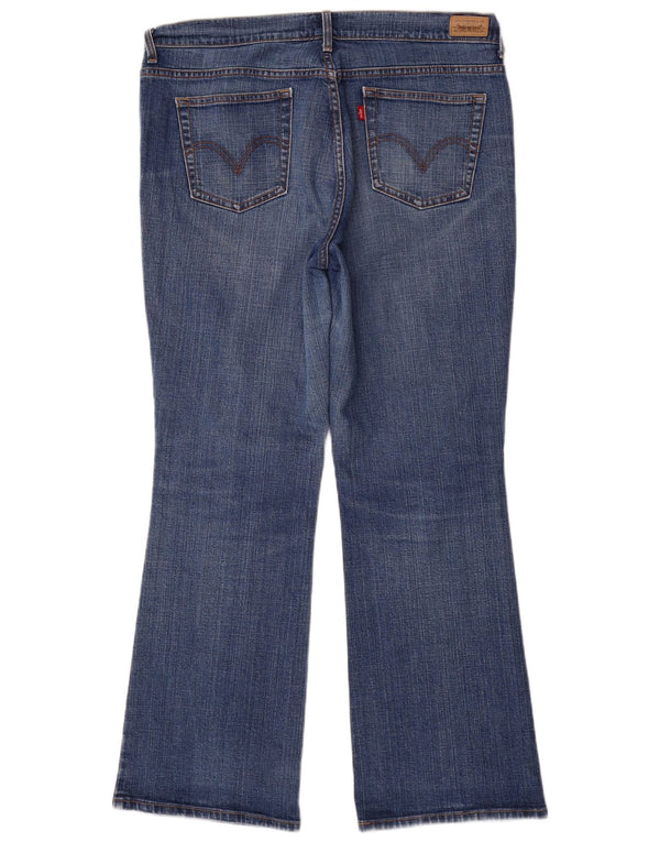 LEVI'S Dame 515 Bootcut Jeans US 16 2XL W36 L31 Blå Bomuld