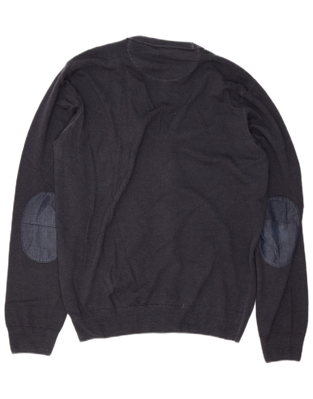 Trussardi Jeans Herre cardigan sweater Medium marineblå uld