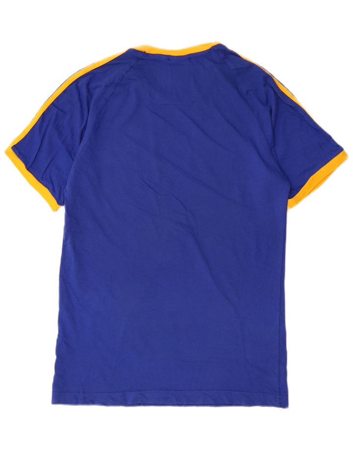 Adidas Herre T-Shirt Top Lille Blå