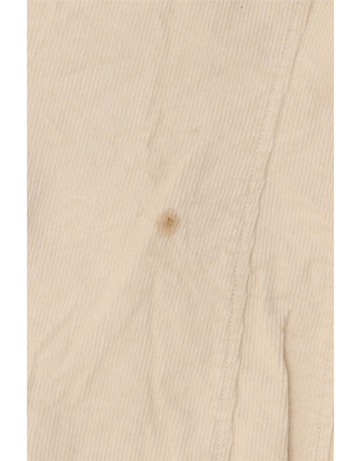 Zara Dame 3-knaps fløjlsjakke Blazer DK 8 Small Beige Bomuld