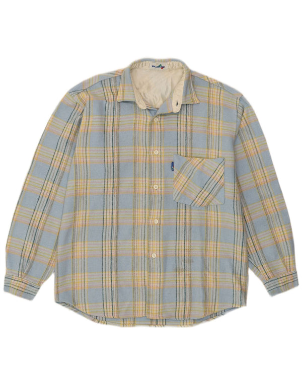 Vagabond Herre Overshirt Flanellskjorte Medium Blue Check