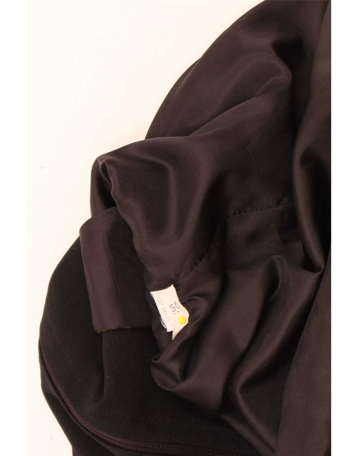Vintage Dame Blazer Jacket IT 50 XL Sort Polyester