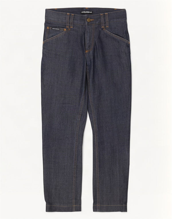 Dolce & Gabbana Dame Slim Jeans IT 46 Large W30 L29 Marineblå Bomuld