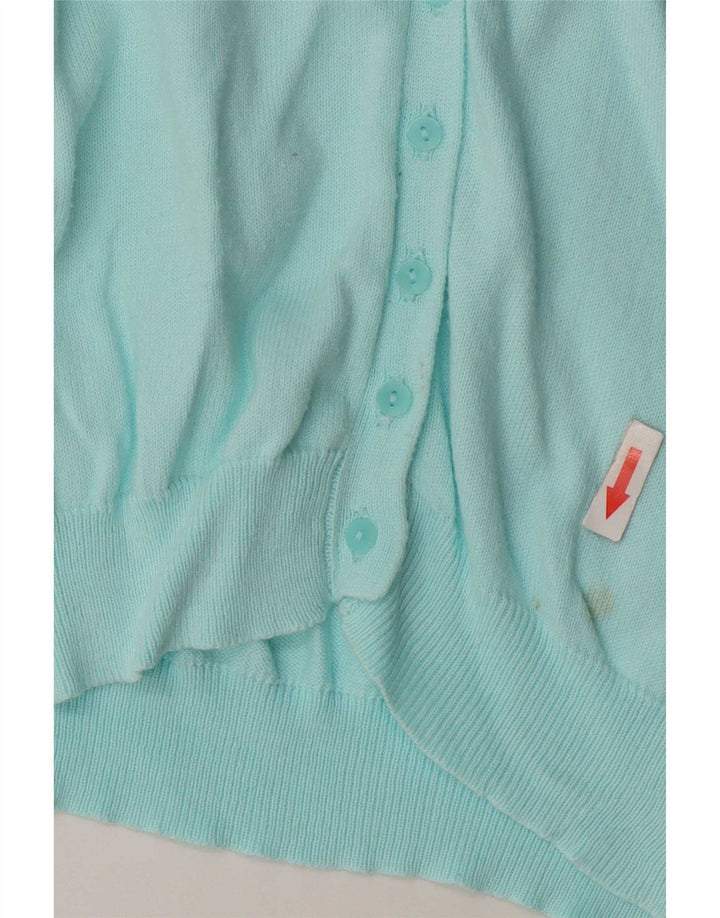 Gap Dame Cardigan Sweater UK 10 Lille turkis bomuld